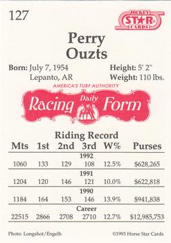 1993 Jockey Star #127 Perry Ouzts Back